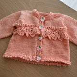 Peach Cardigan (0-3mths)