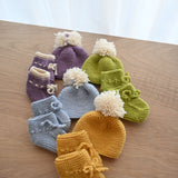 Premium Wool Beanie & Booties Set (NB)