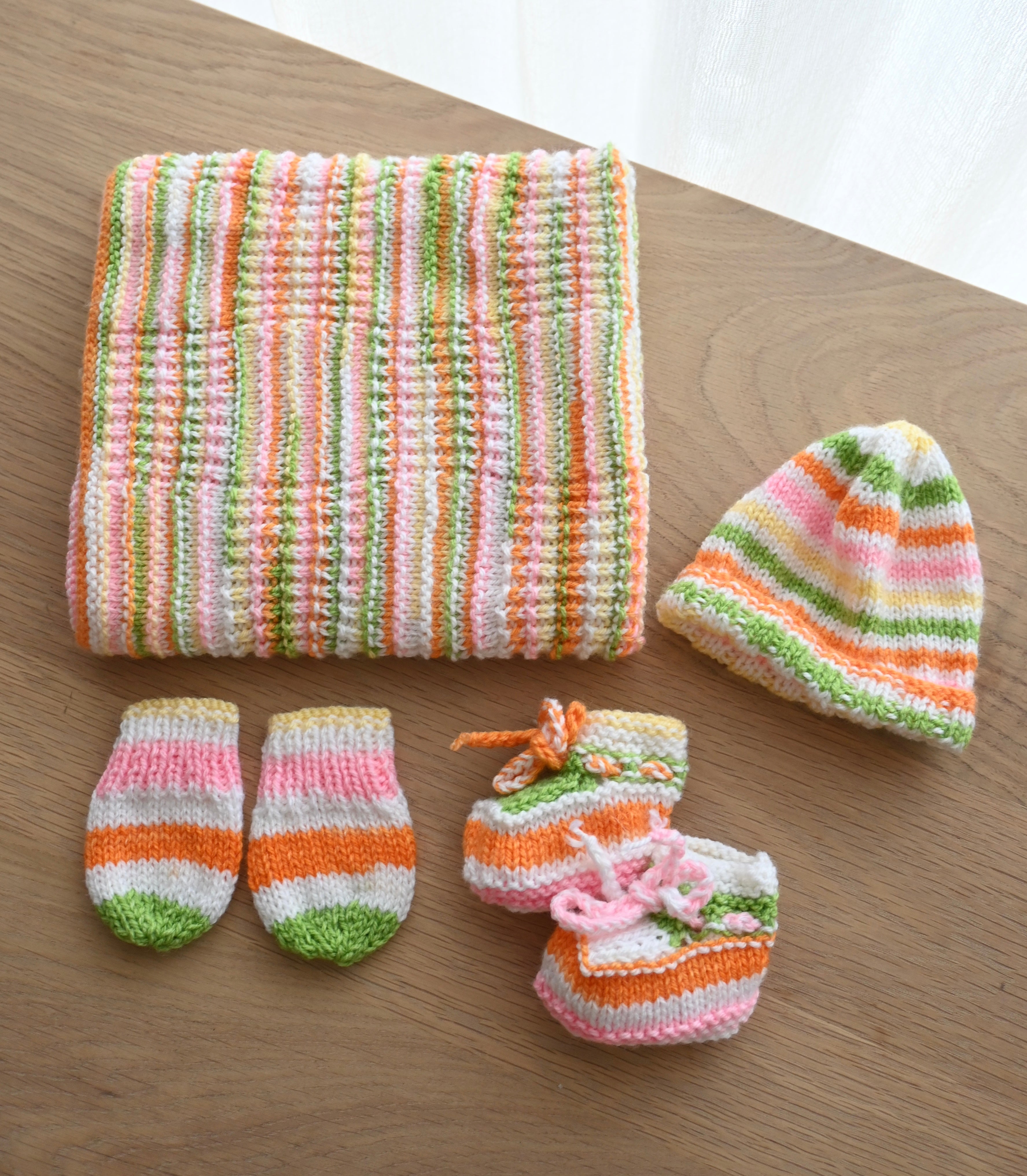 Wool-blend Knit Set (NB)