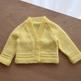Lemon Yellow Cardigan (0-3mths)
