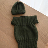 Wool-blend Vest & Beanie (0-6mths)
