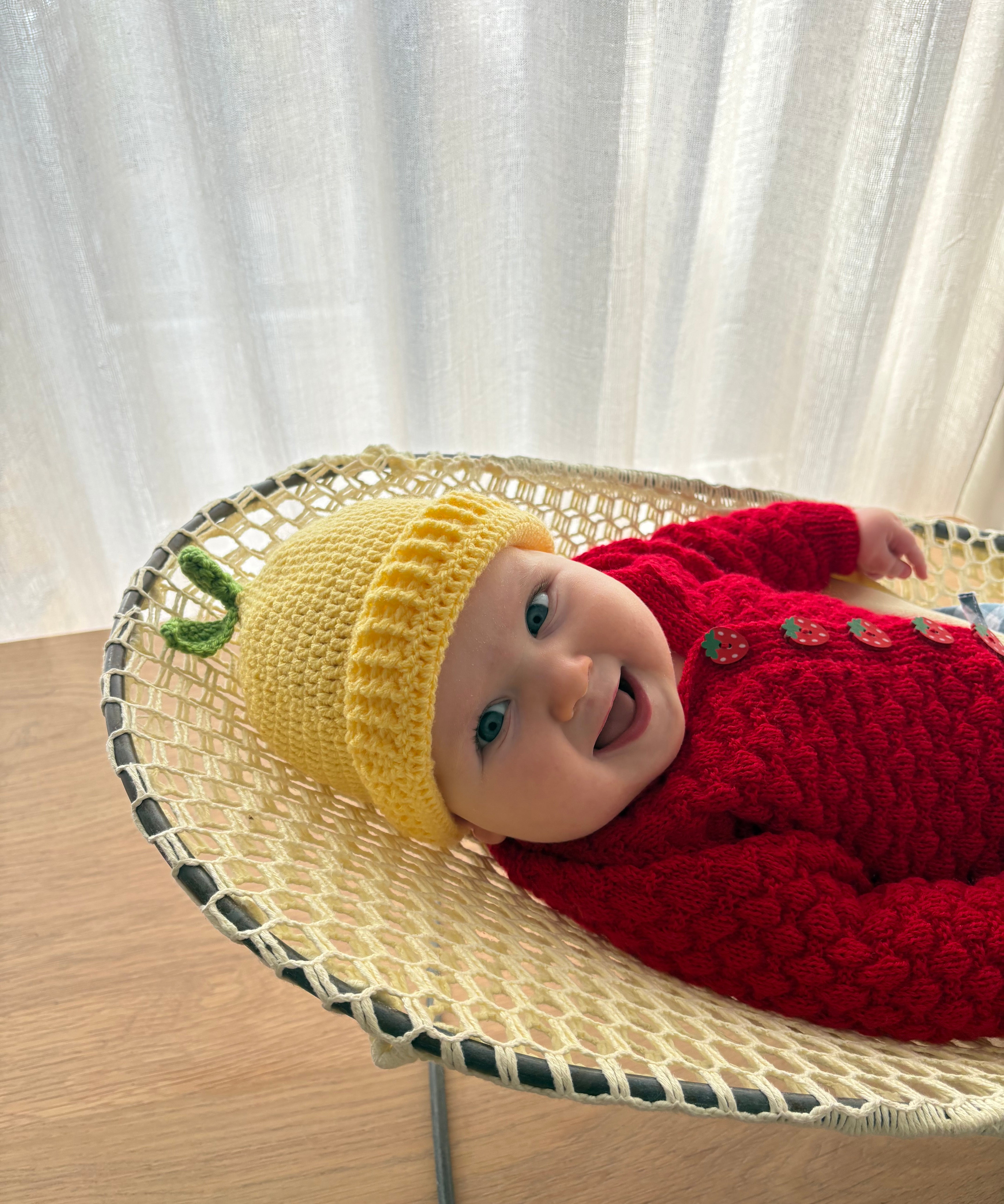 Lemon Beanie (NB - Size 3-5)