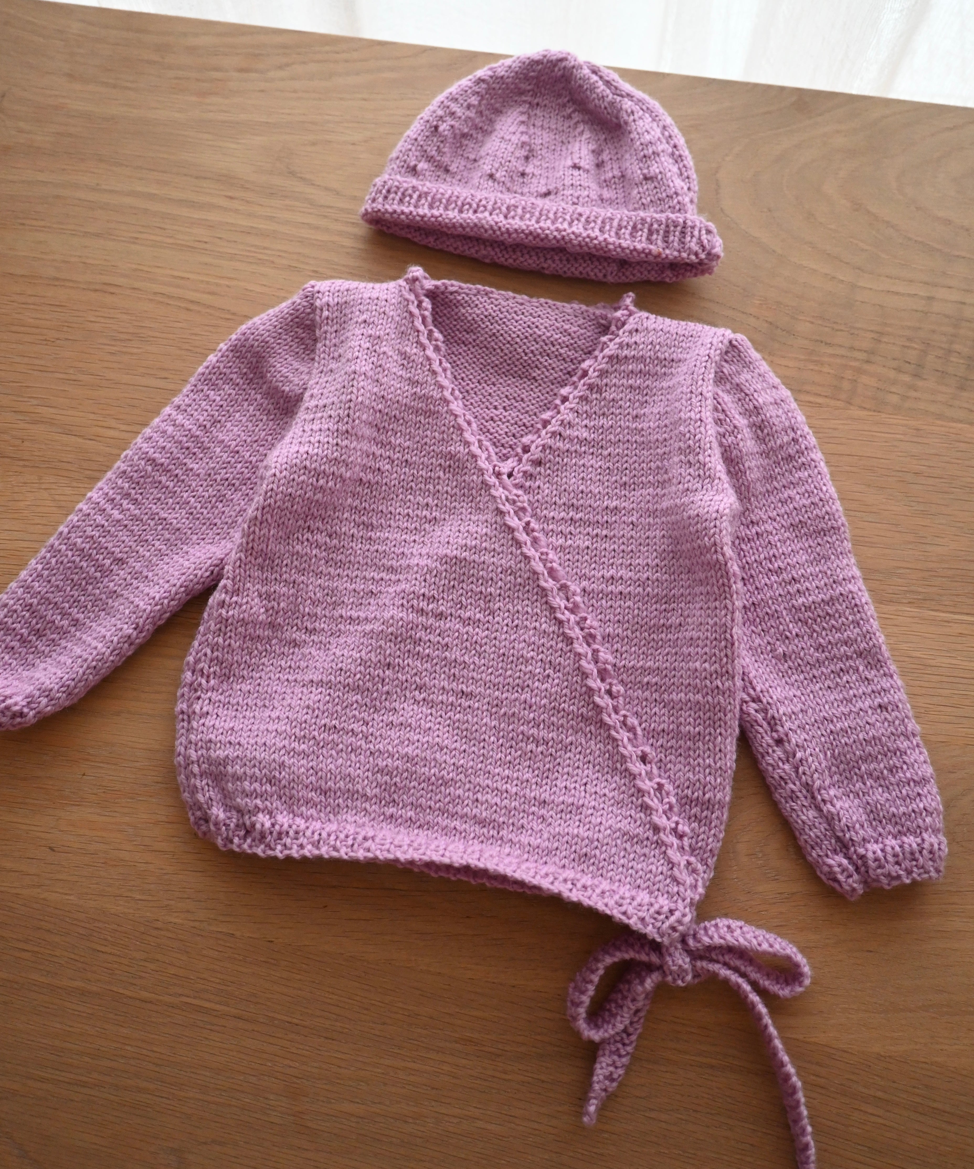 Premium Wool Cardigan & Beanie (Size 1)