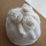 Wool Flower Beanie (6-12mths)