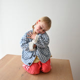 'Little Love' Blue Quilted Jacket