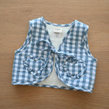 'Little Love' Blue Quilted Vest