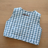 'Little Love' Blue Quilted Vest