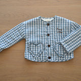 'Little Love' Blue Quilted Jacket