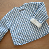 'Little Love' Blue Quilted Jacket
