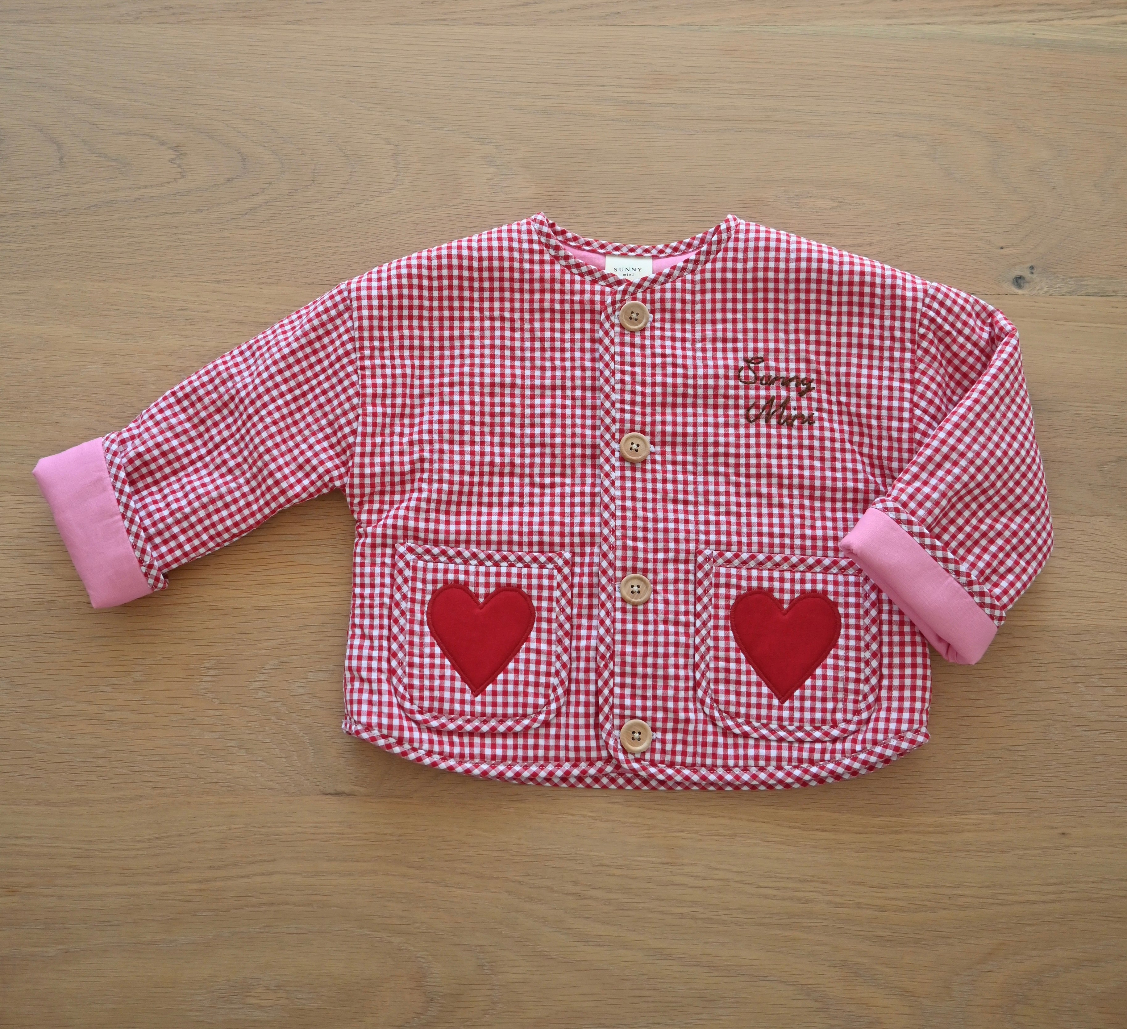 'Little Love' Red Quilted Jacket
