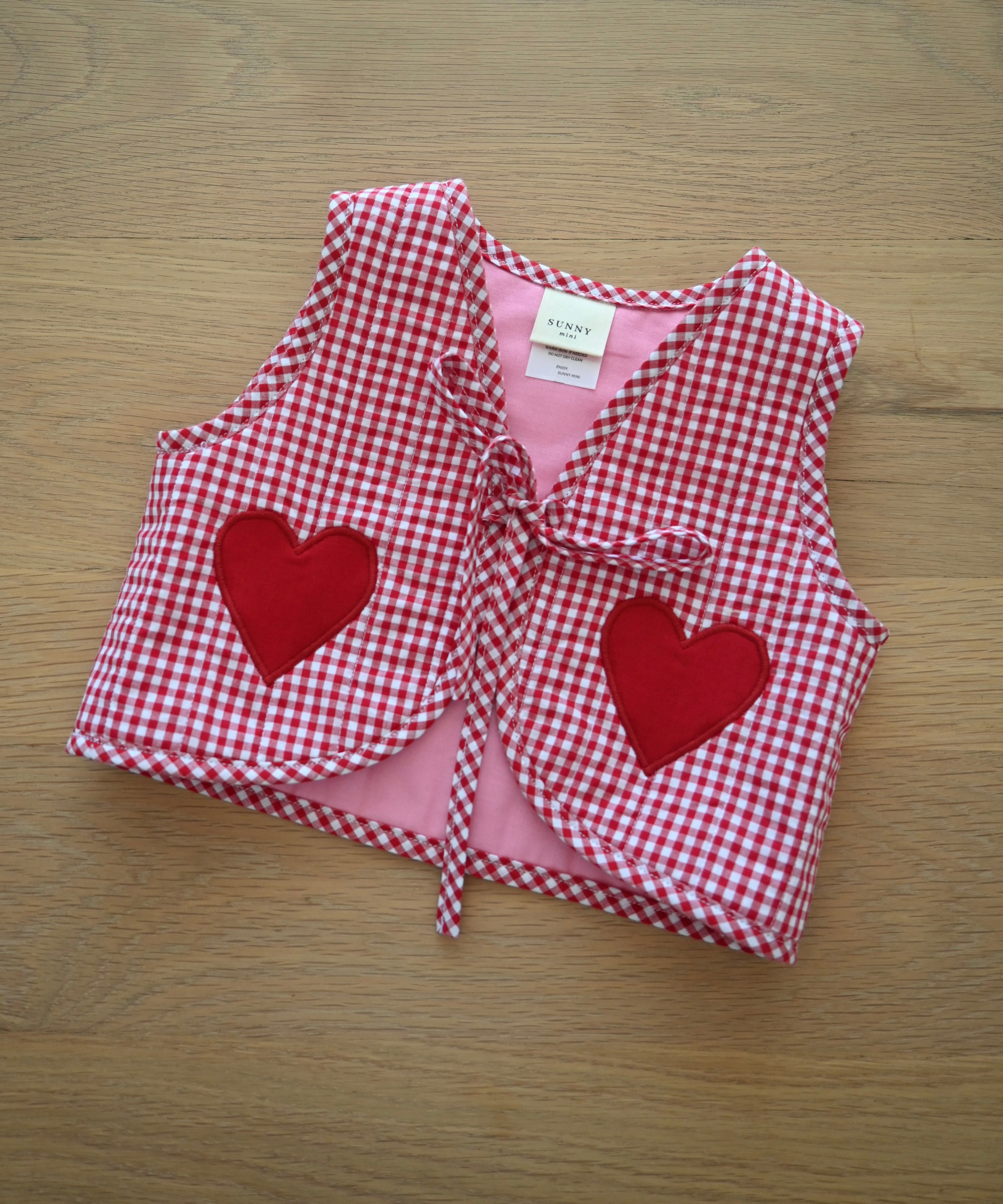 'Little Love' Red Quilted Vest