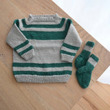 Wool Jumper with matching socks (0-3mths)
