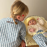'Little Love' Blue Quilted Jacket